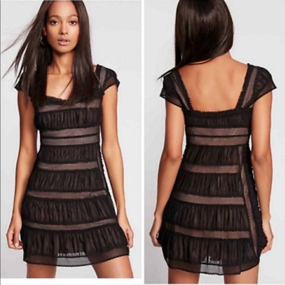 Free People “Alicia” Mini Dress (XS)
